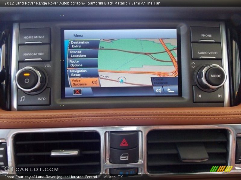 Navigation of 2012 Range Rover Autobiography