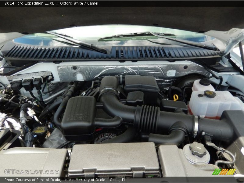Oxford White / Camel 2014 Ford Expedition EL XLT