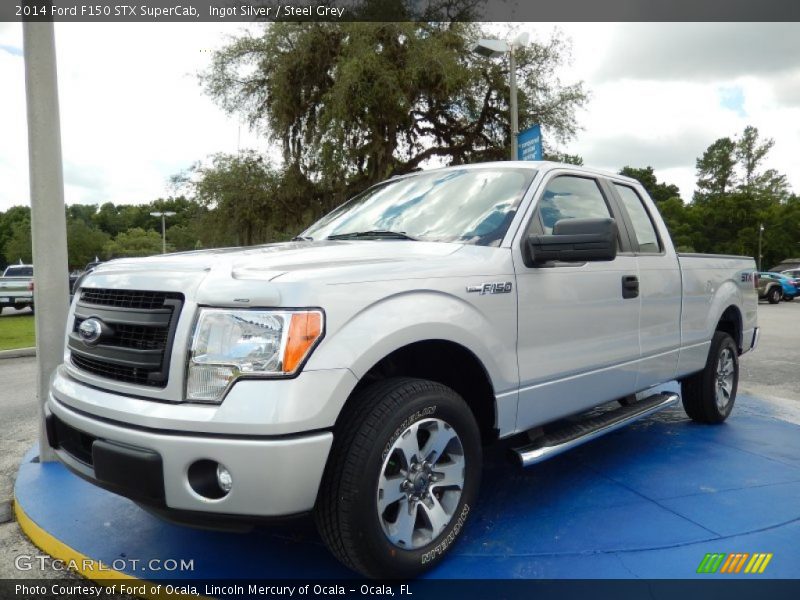 Ingot Silver / Steel Grey 2014 Ford F150 STX SuperCab