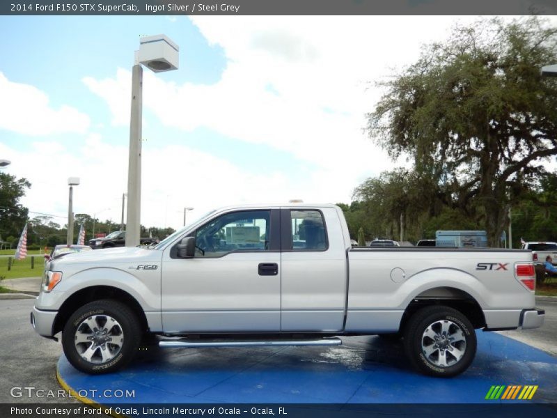 Ingot Silver / Steel Grey 2014 Ford F150 STX SuperCab