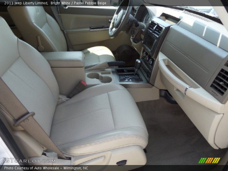 Bright White / Pastel Pebble Beige 2011 Jeep Liberty Limited