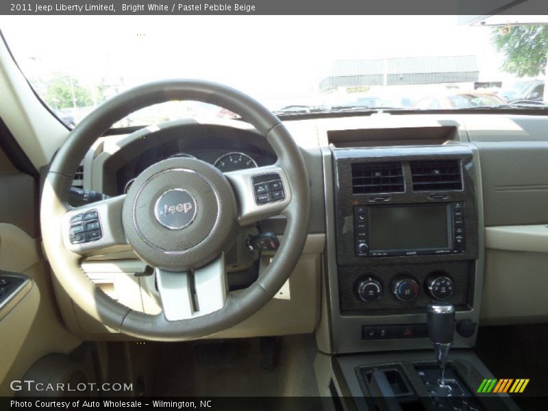Bright White / Pastel Pebble Beige 2011 Jeep Liberty Limited