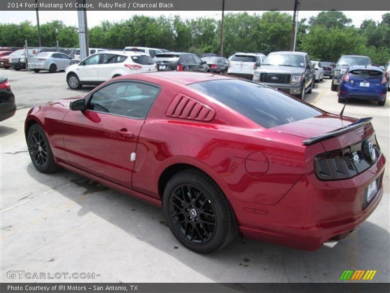 Ruby Red / Charcoal Black 2014 Ford Mustang V6 Coupe