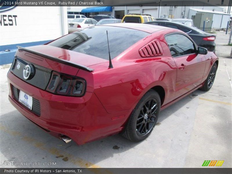 Ruby Red / Charcoal Black 2014 Ford Mustang V6 Coupe