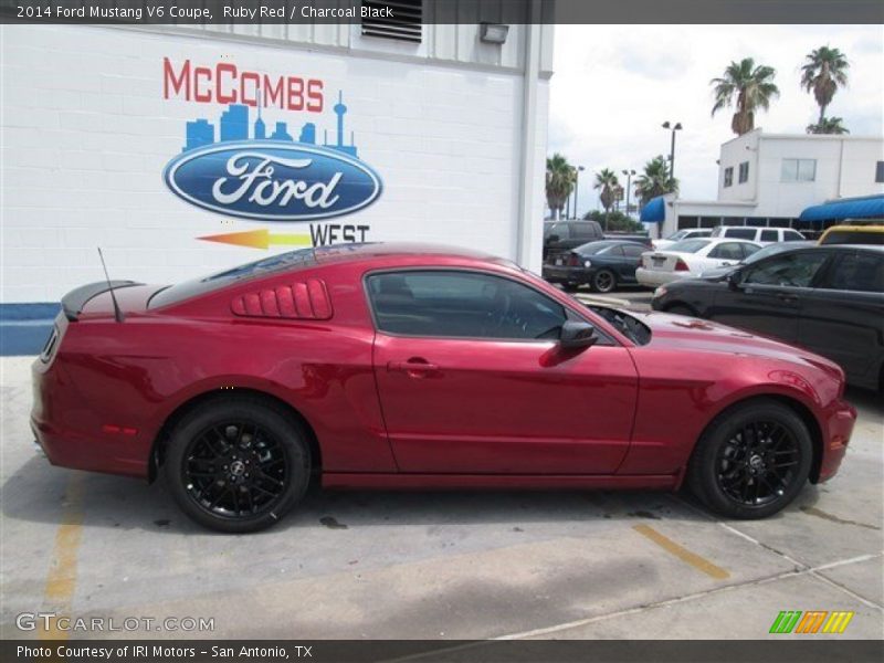 Ruby Red / Charcoal Black 2014 Ford Mustang V6 Coupe