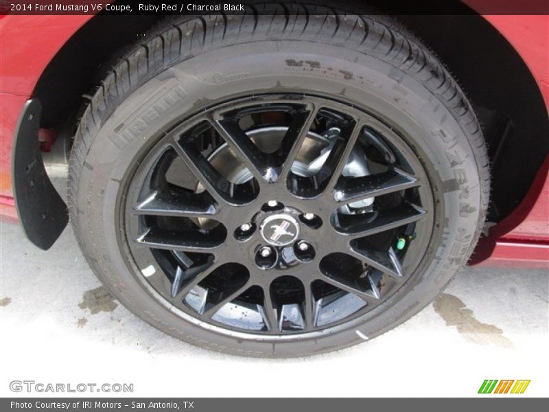 Ruby Red / Charcoal Black 2014 Ford Mustang V6 Coupe