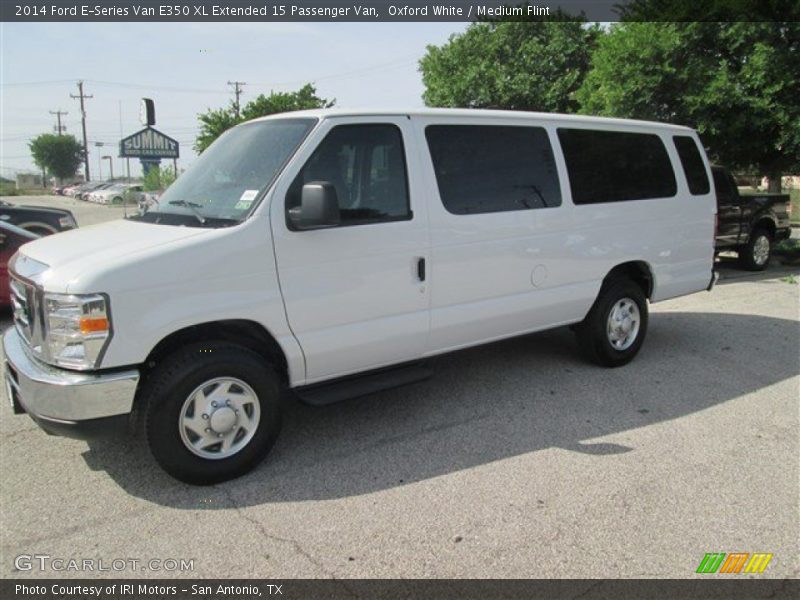 Oxford White / Medium Flint 2014 Ford E-Series Van E350 XL Extended 15 Passenger Van