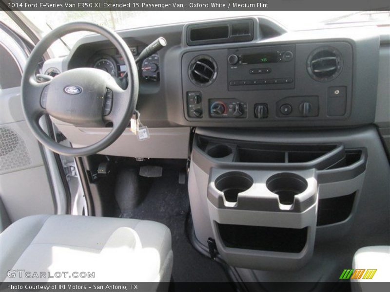 Oxford White / Medium Flint 2014 Ford E-Series Van E350 XL Extended 15 Passenger Van