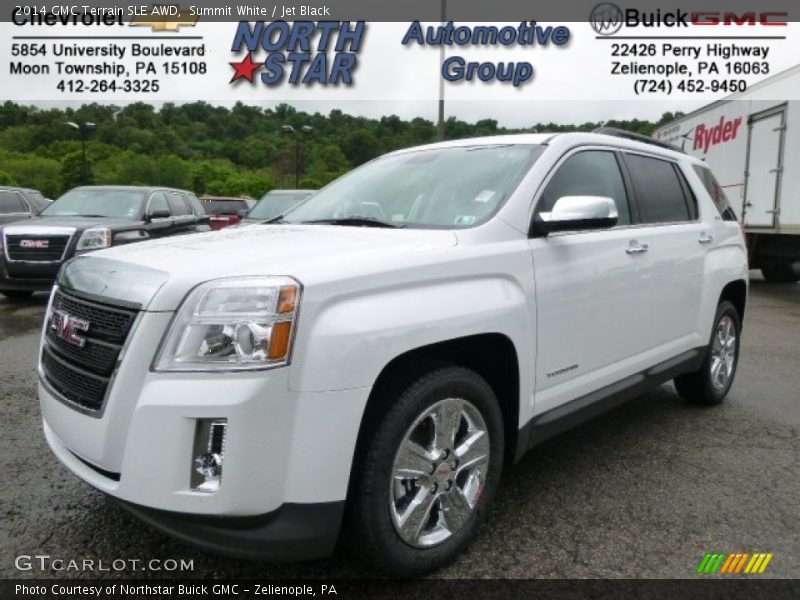 Summit White / Jet Black 2014 GMC Terrain SLE AWD