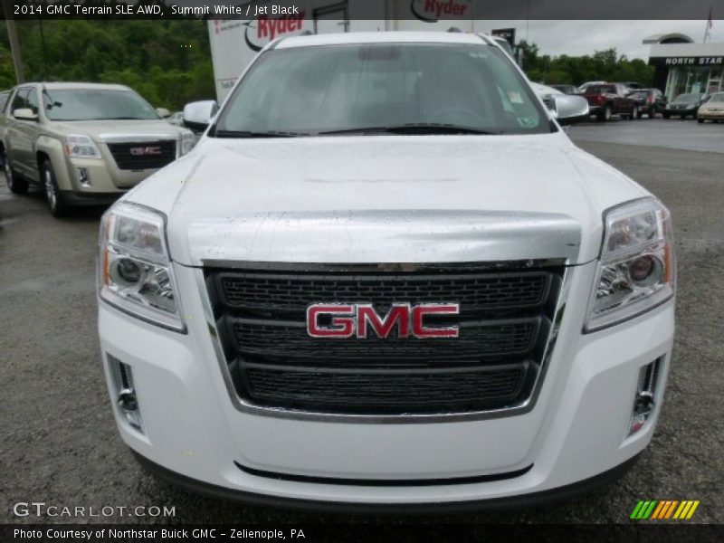 Summit White / Jet Black 2014 GMC Terrain SLE AWD