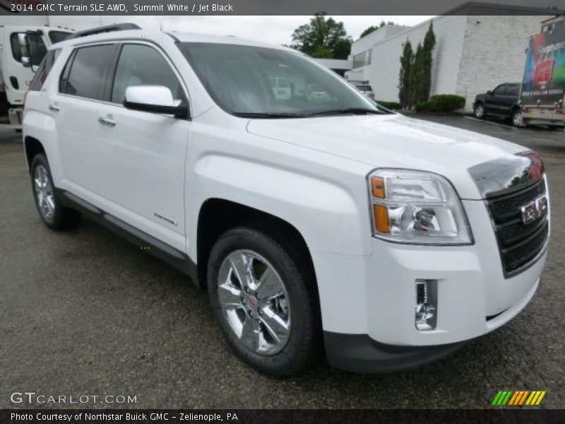 Summit White / Jet Black 2014 GMC Terrain SLE AWD