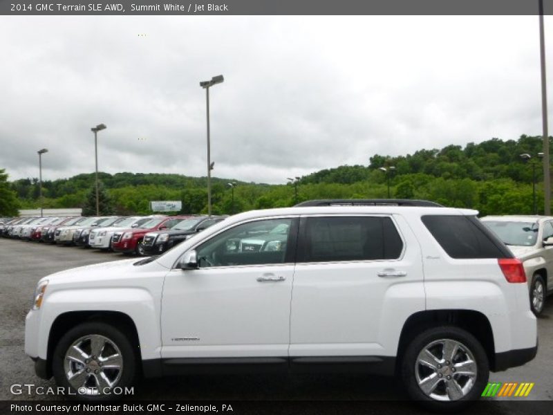 Summit White / Jet Black 2014 GMC Terrain SLE AWD