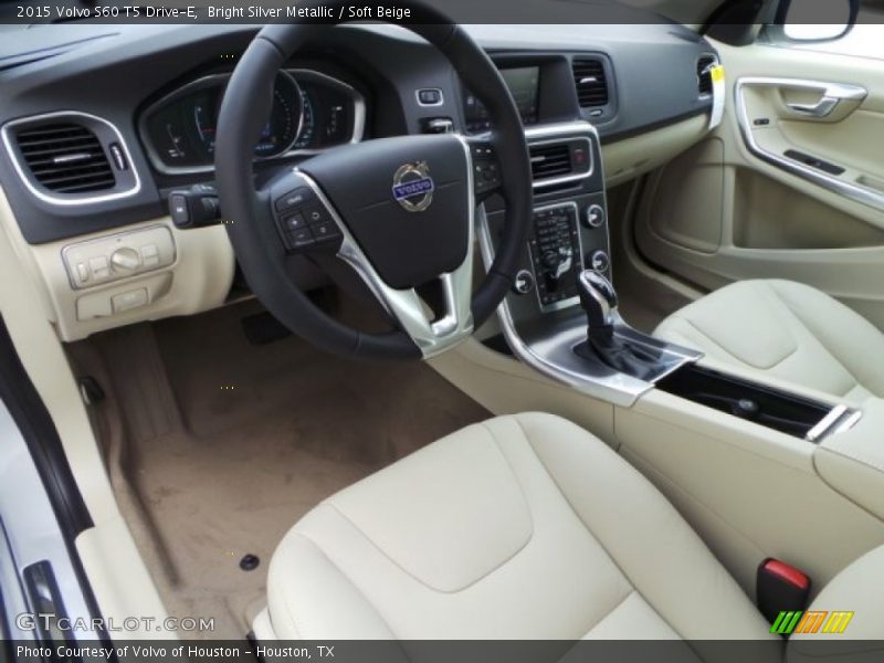 Bright Silver Metallic / Soft Beige 2015 Volvo S60 T5 Drive-E