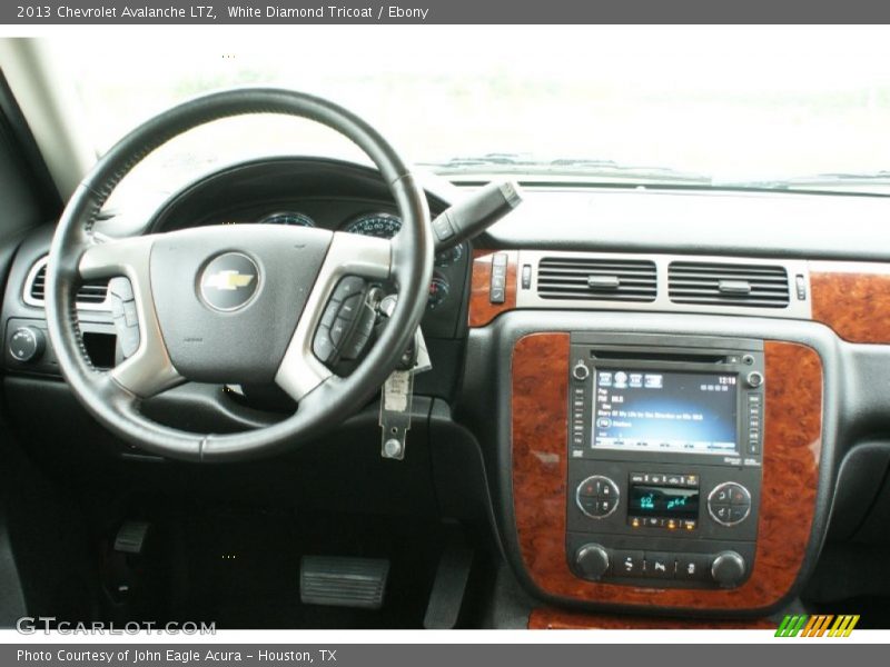 White Diamond Tricoat / Ebony 2013 Chevrolet Avalanche LTZ