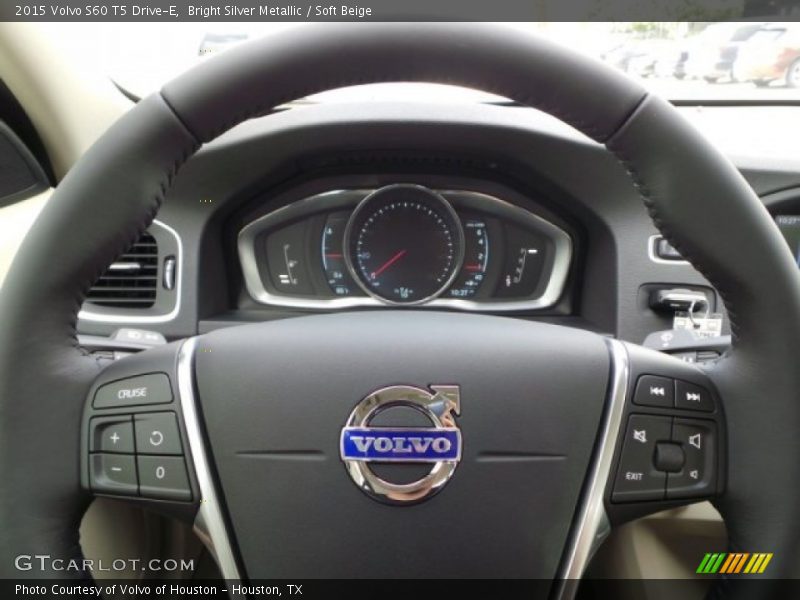 Bright Silver Metallic / Soft Beige 2015 Volvo S60 T5 Drive-E