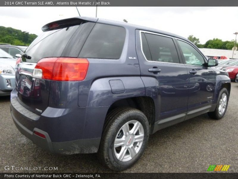Atlantis Blue Metallic / Jet Black 2014 GMC Terrain SLE AWD