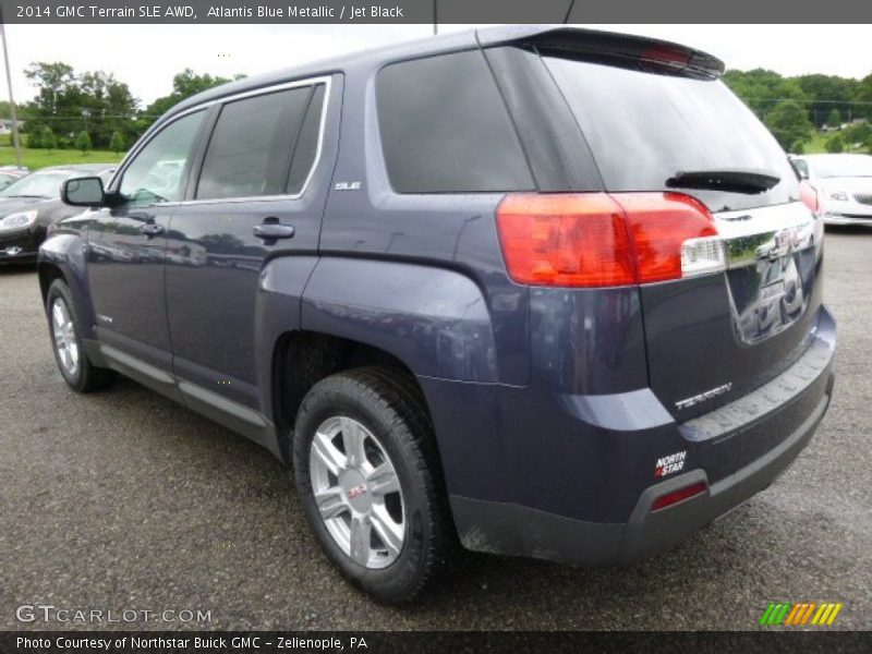 Atlantis Blue Metallic / Jet Black 2014 GMC Terrain SLE AWD