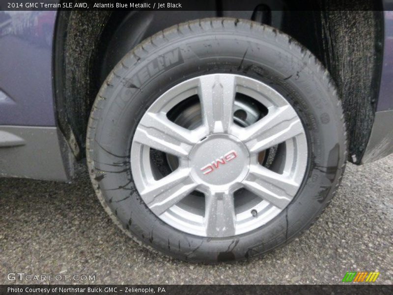 Atlantis Blue Metallic / Jet Black 2014 GMC Terrain SLE AWD
