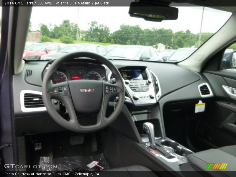 Atlantis Blue Metallic / Jet Black 2014 GMC Terrain SLE AWD