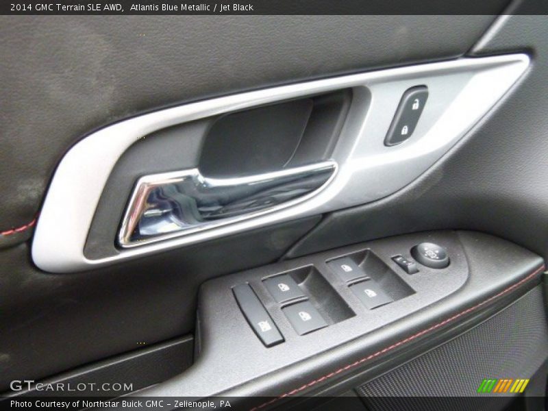 Atlantis Blue Metallic / Jet Black 2014 GMC Terrain SLE AWD