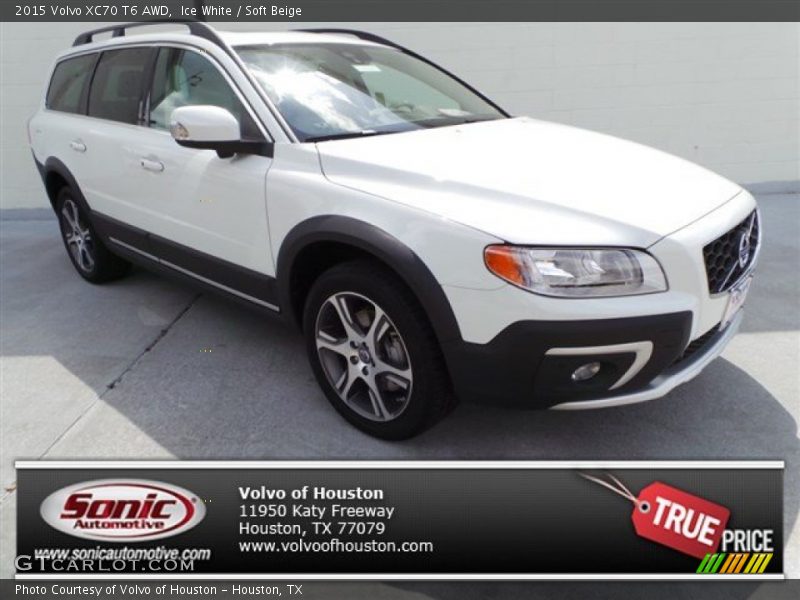 Ice White / Soft Beige 2015 Volvo XC70 T6 AWD