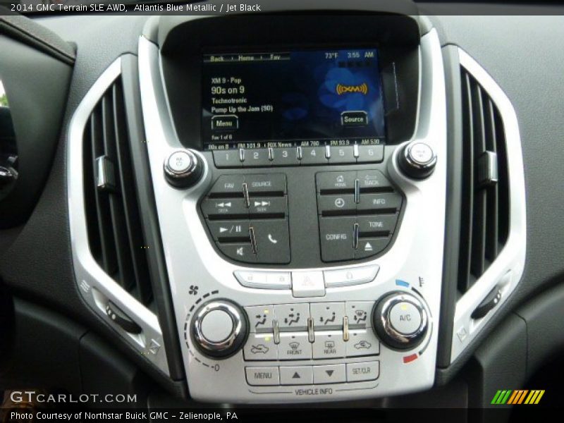 Atlantis Blue Metallic / Jet Black 2014 GMC Terrain SLE AWD