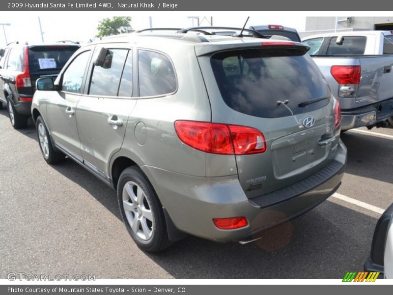 Natural Khaki / Beige 2009 Hyundai Santa Fe Limited 4WD