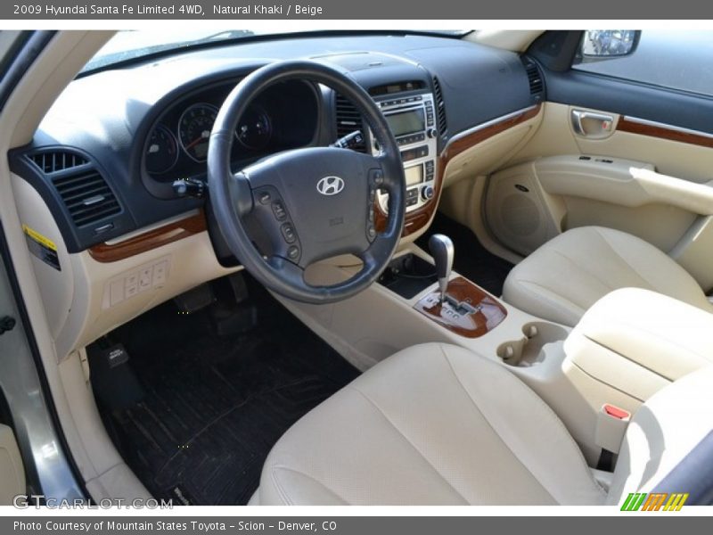 Natural Khaki / Beige 2009 Hyundai Santa Fe Limited 4WD
