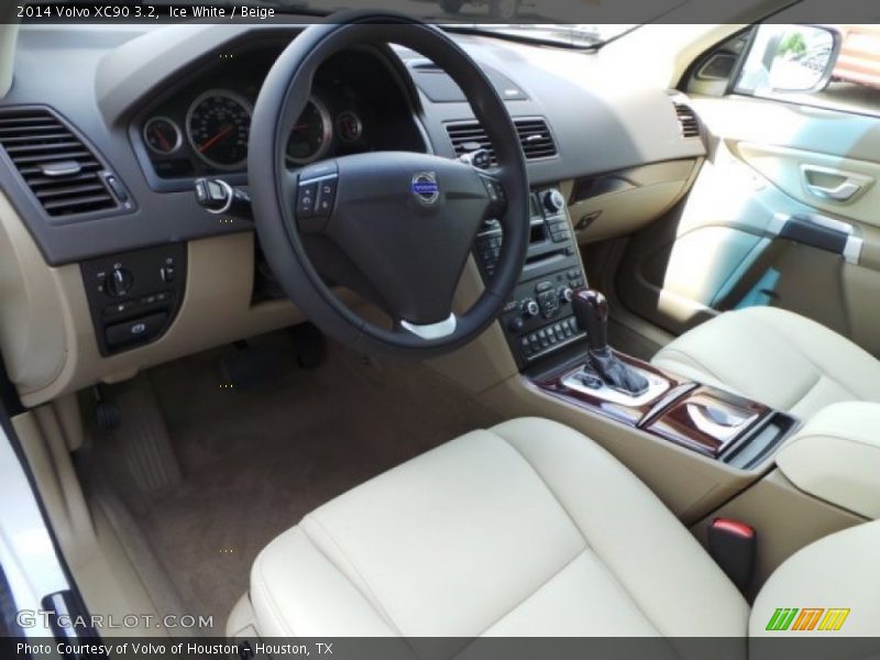 Ice White / Beige 2014 Volvo XC90 3.2
