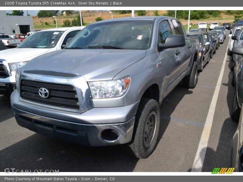 Silver Sky Metallic / Black 2008 Toyota Tundra SR5 CrewMax 4x4