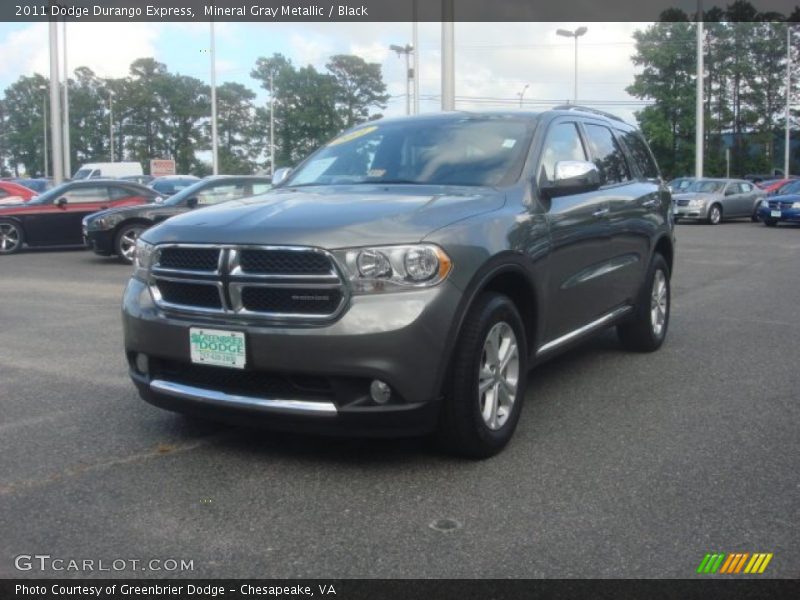 Mineral Gray Metallic / Black 2011 Dodge Durango Express