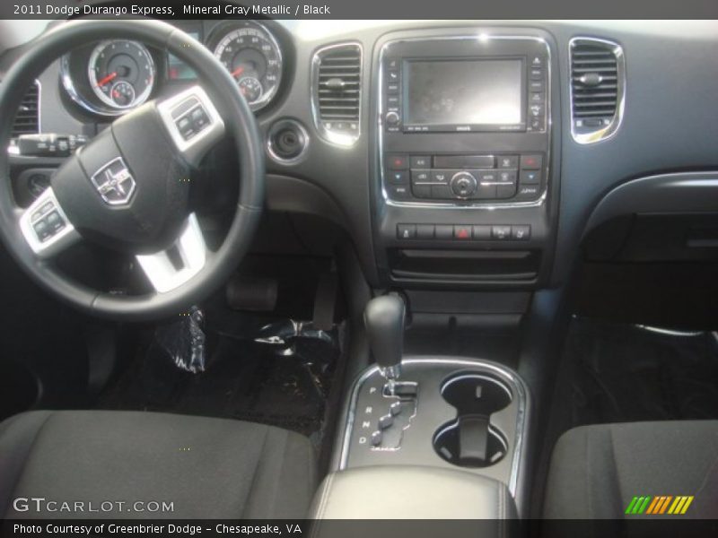 Mineral Gray Metallic / Black 2011 Dodge Durango Express