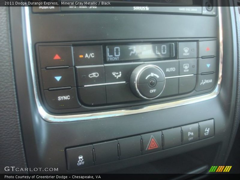 Mineral Gray Metallic / Black 2011 Dodge Durango Express