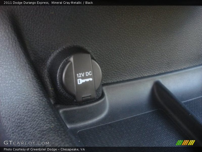 Mineral Gray Metallic / Black 2011 Dodge Durango Express