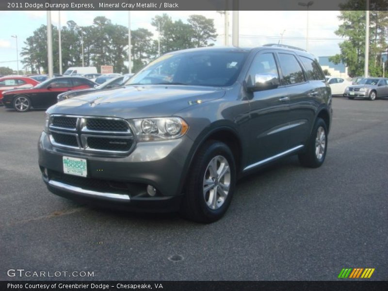 Mineral Gray Metallic / Black 2011 Dodge Durango Express