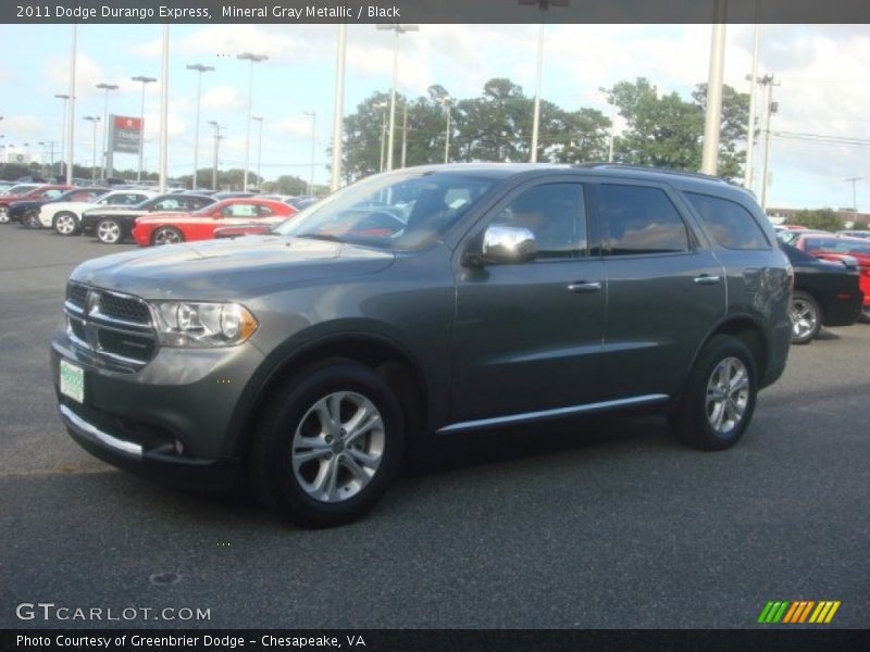 Mineral Gray Metallic / Black 2011 Dodge Durango Express