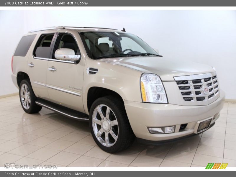 Gold Mist / Ebony 2008 Cadillac Escalade AWD