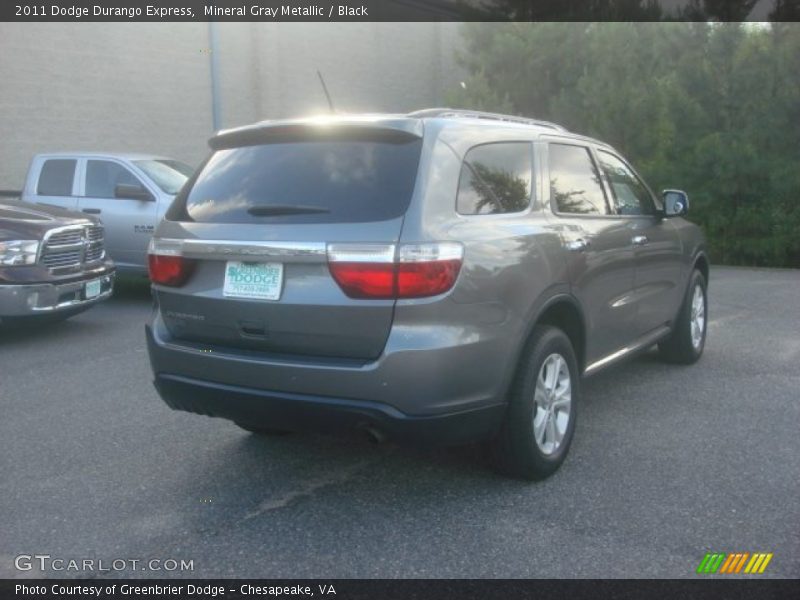 Mineral Gray Metallic / Black 2011 Dodge Durango Express