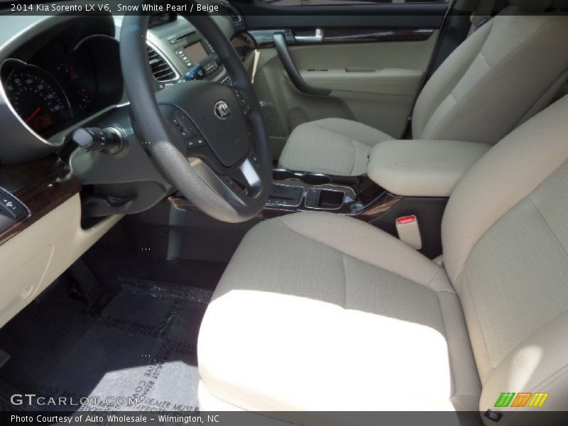 Snow White Pearl / Beige 2014 Kia Sorento LX V6
