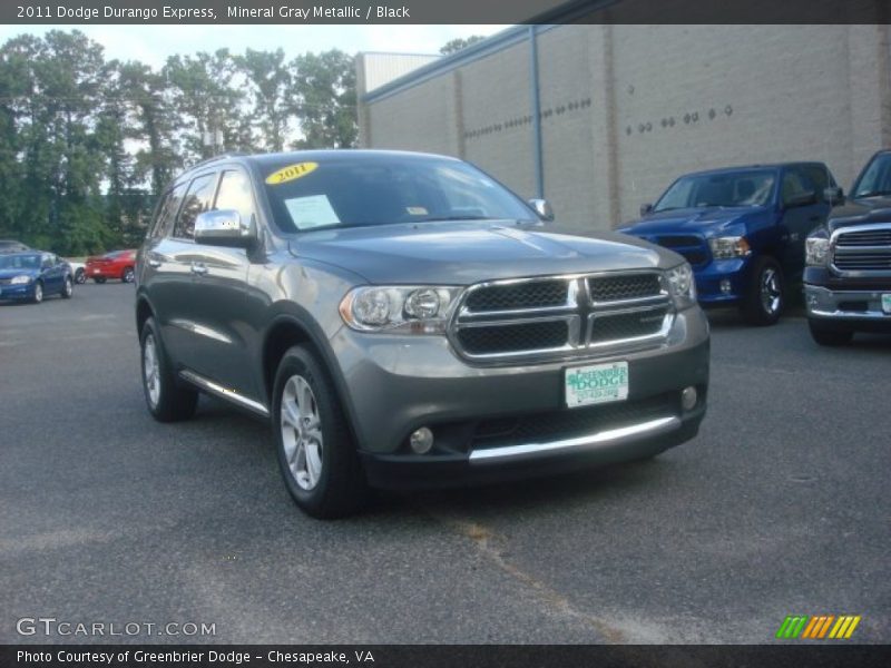 Mineral Gray Metallic / Black 2011 Dodge Durango Express