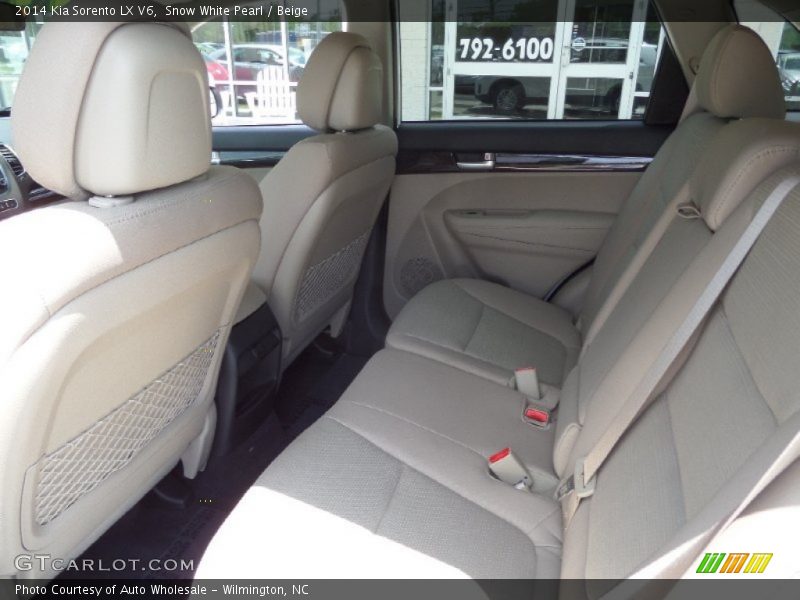 Snow White Pearl / Beige 2014 Kia Sorento LX V6