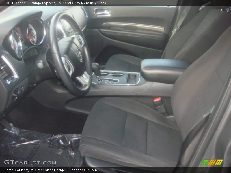 Mineral Gray Metallic / Black 2011 Dodge Durango Express