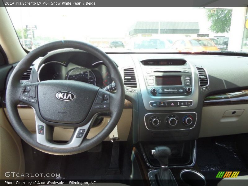 Snow White Pearl / Beige 2014 Kia Sorento LX V6
