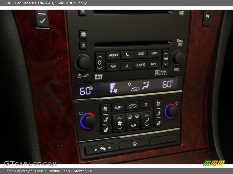 Controls of 2008 Escalade AWD