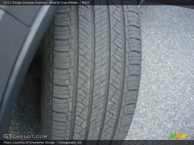 Mineral Gray Metallic / Black 2011 Dodge Durango Express