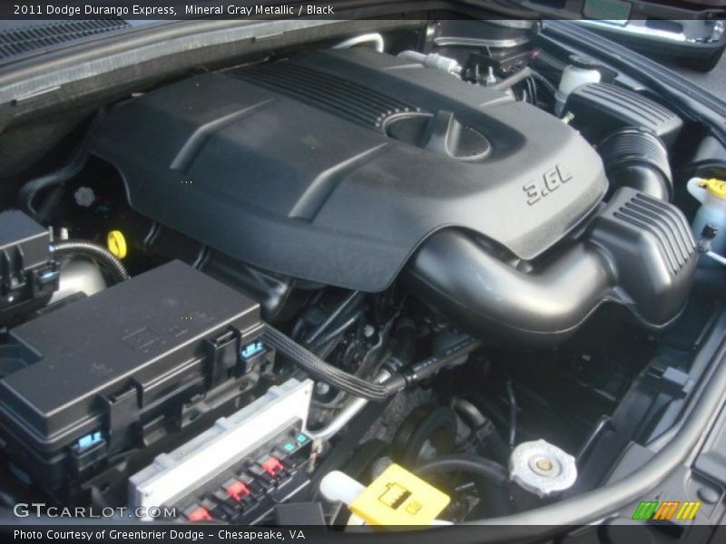 Mineral Gray Metallic / Black 2011 Dodge Durango Express