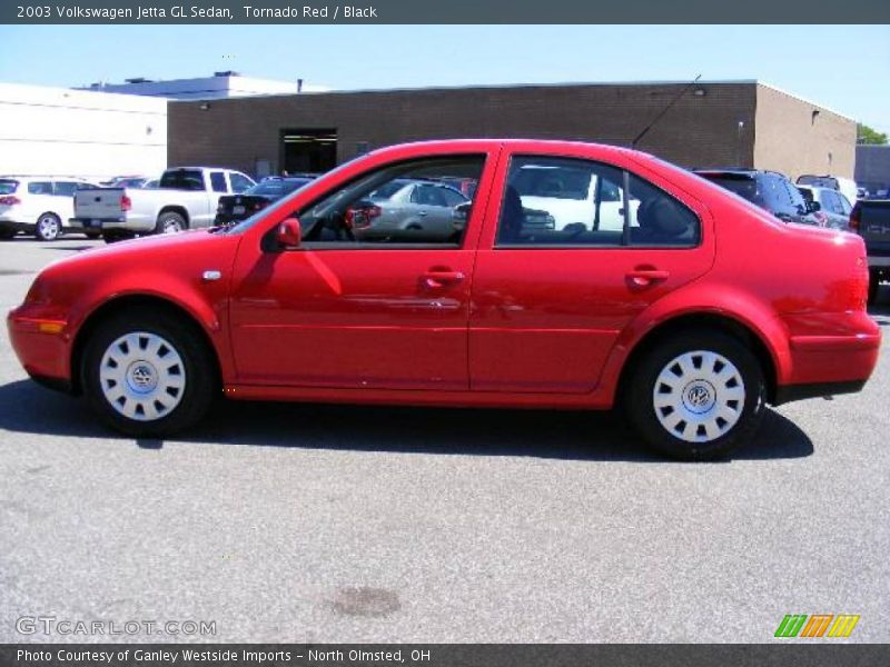 Tornado Red / Black 2003 Volkswagen Jetta GL Sedan