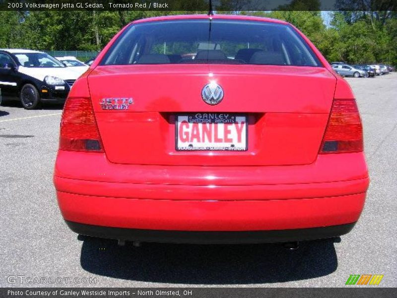 Tornado Red / Black 2003 Volkswagen Jetta GL Sedan