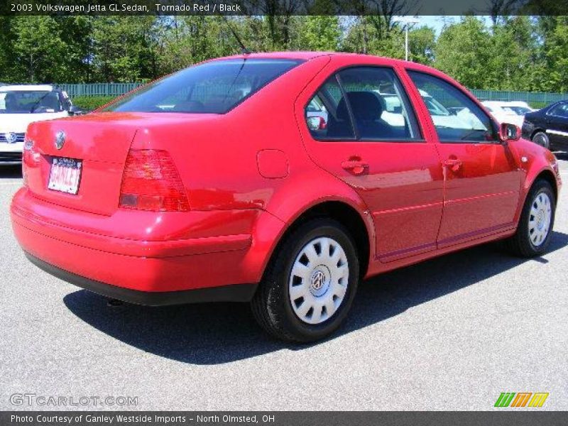 Tornado Red / Black 2003 Volkswagen Jetta GL Sedan