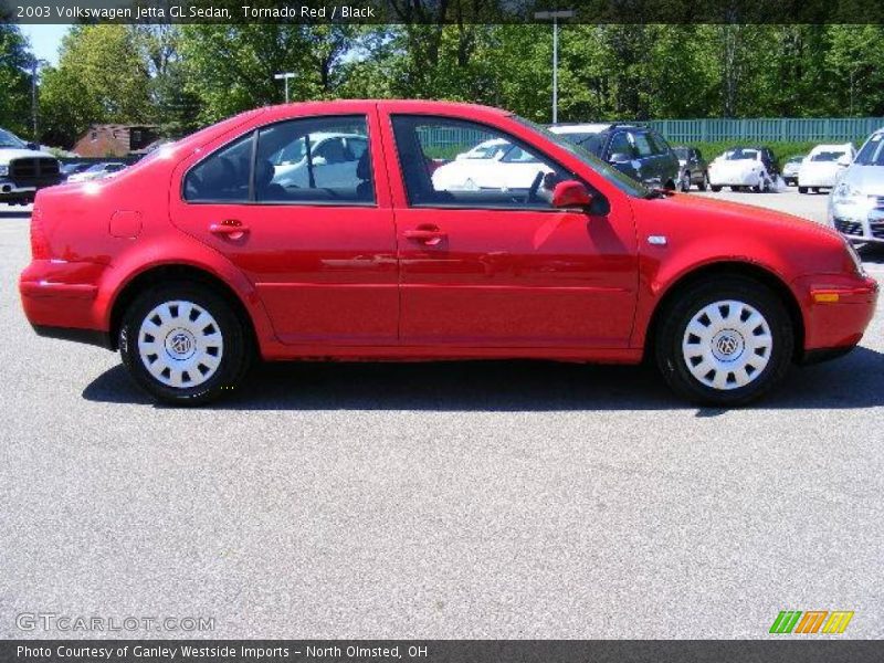 Tornado Red / Black 2003 Volkswagen Jetta GL Sedan